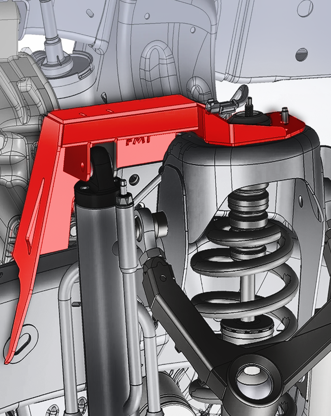 Gen 3 Raptor Fabricated Front Bypass Shock Mount Kit