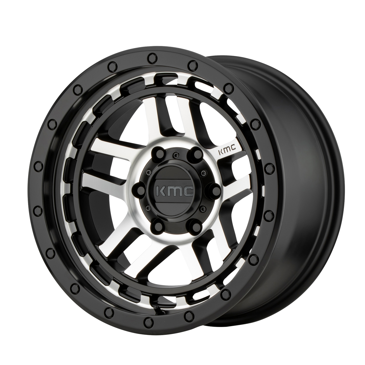 KM540 18X8.5 6X135 S-BLK MACH 00MM