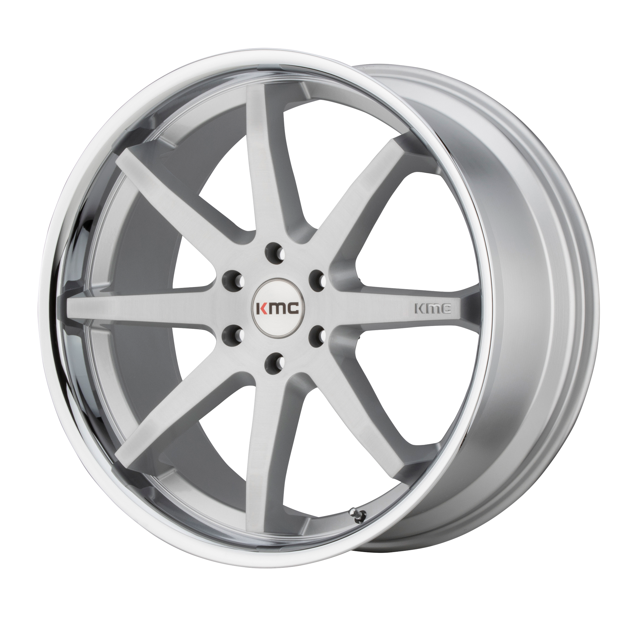 KM715 20X9 6X4.5 BRUSH SLV CHR LIP 30MM