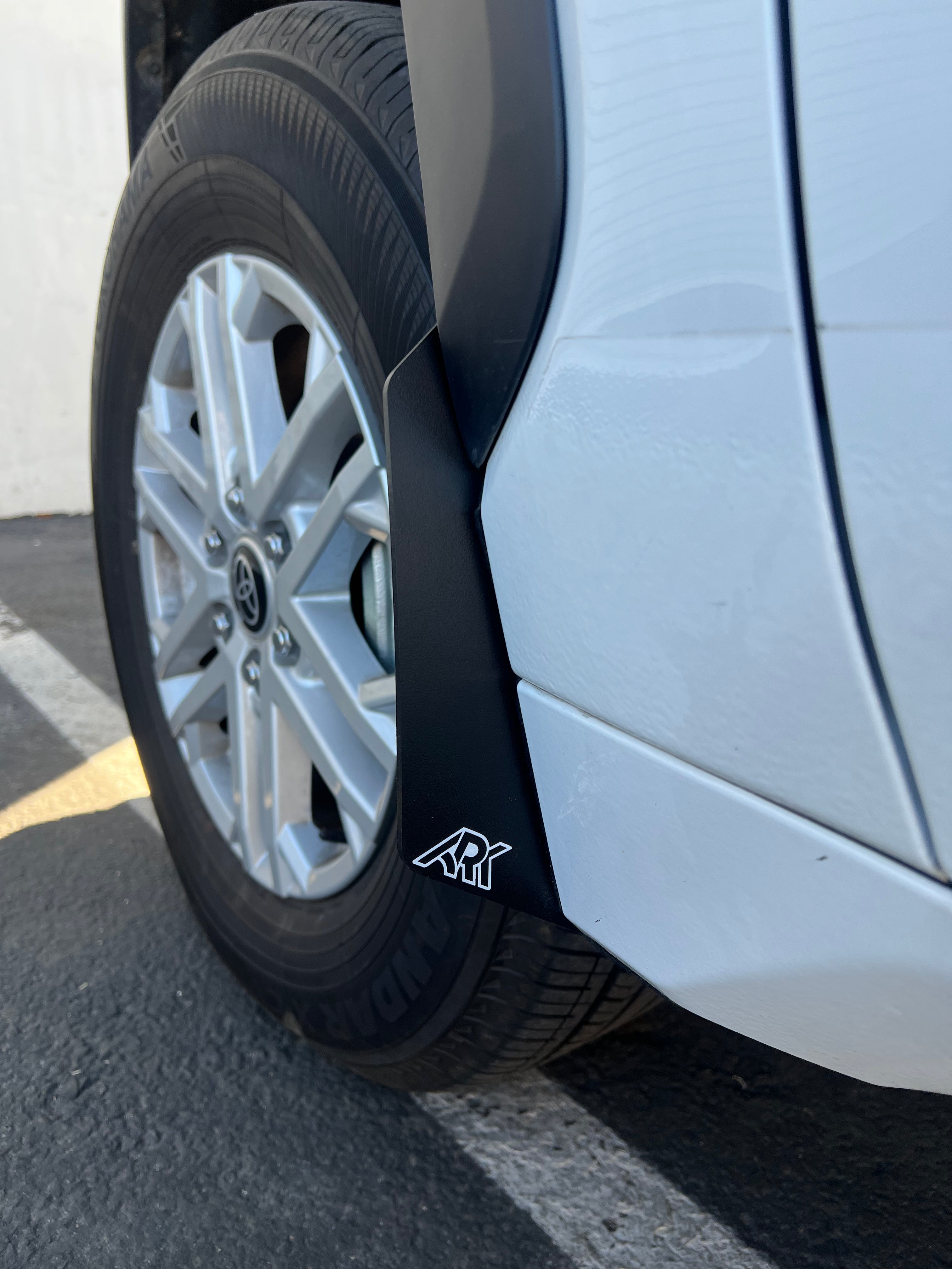 2022+ Toyota Tundra TriXpoly Micro Flares installed on a truck wheel well, enhancing style and protection.