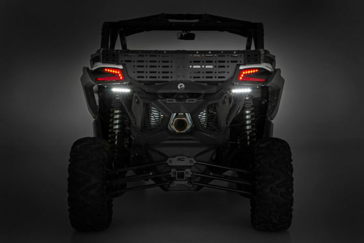 Rough Country LED LIGHT TAIL LIGHT MOUNT | 6" BLACK SLIMLINE PAIR | CAN-AM MAVERICK X3 (17-22)