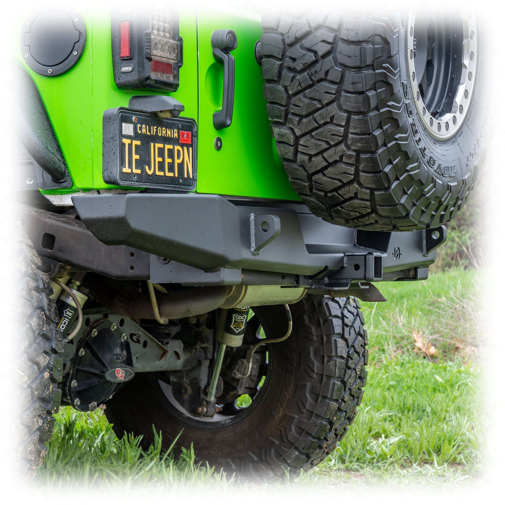 Rear Bumper with Hitch Receiver for Jeep Wrangler JK