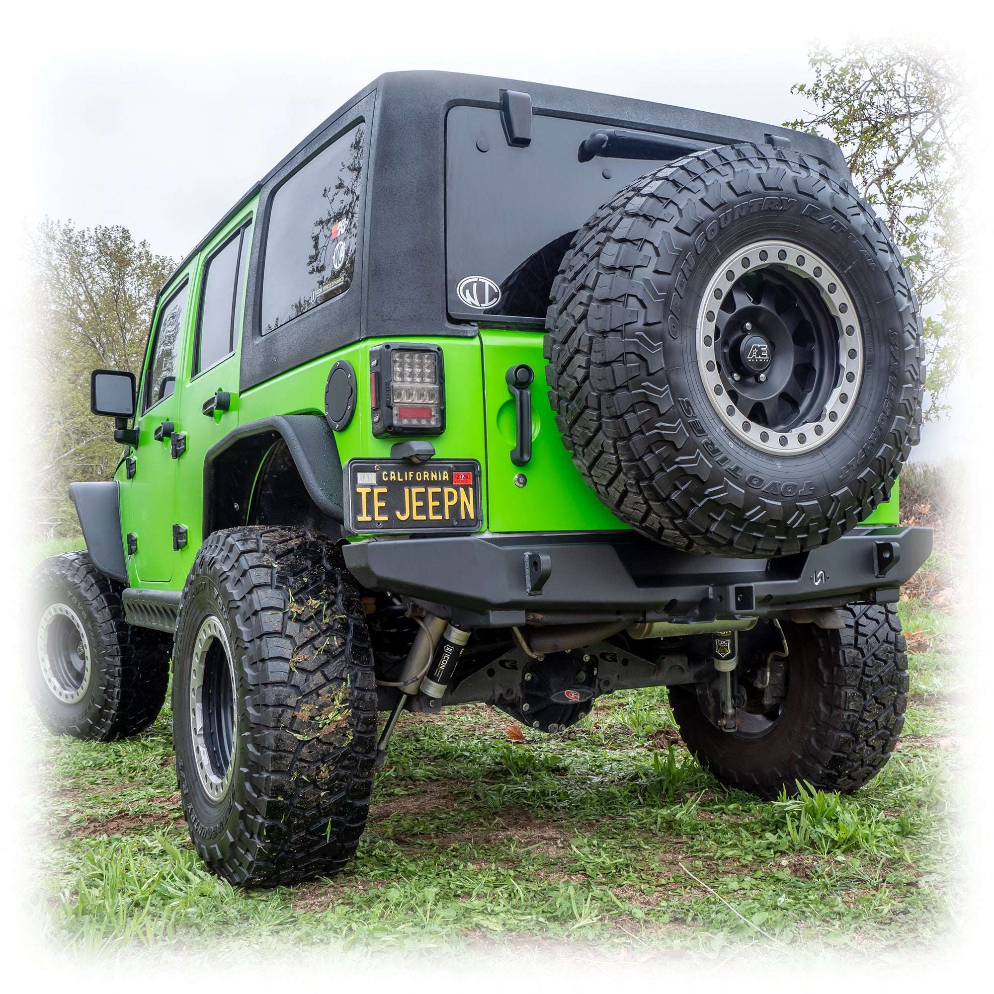 Rear Bumper with Hitch Receiver for Jeep Wrangler JK