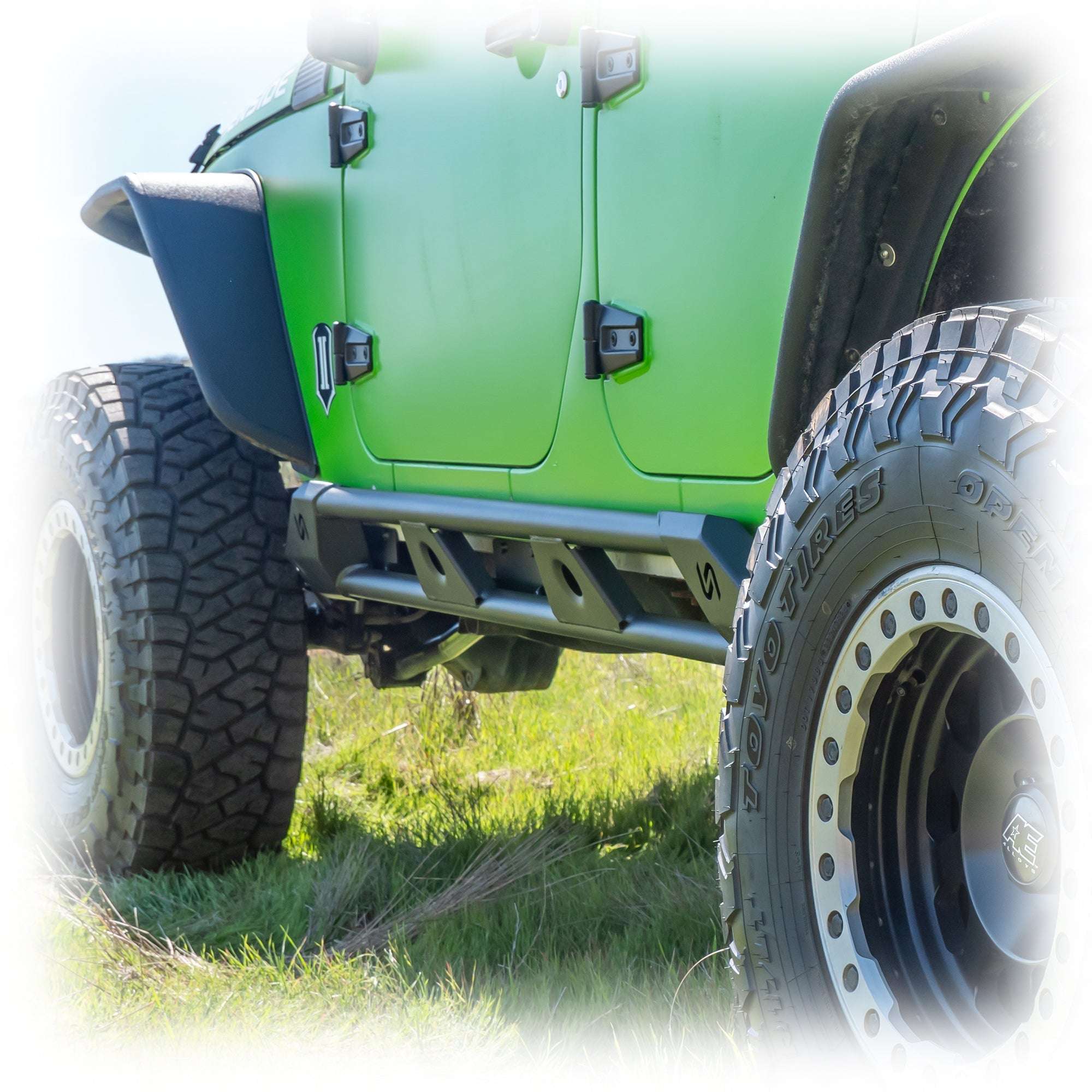 Rock Sliders with Frame-Mount System for Jeep Wrangler JK 4-Door
