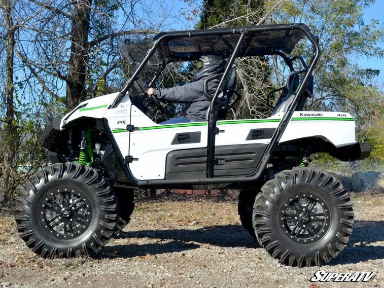 Kawasaki Teryx 4 Heavy Duty Nerf Bars - by SuperATV