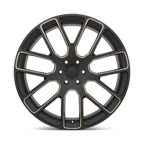 BRKUN 22X9.5 5X4.5 M-BLK-DDT-MILL 30MM