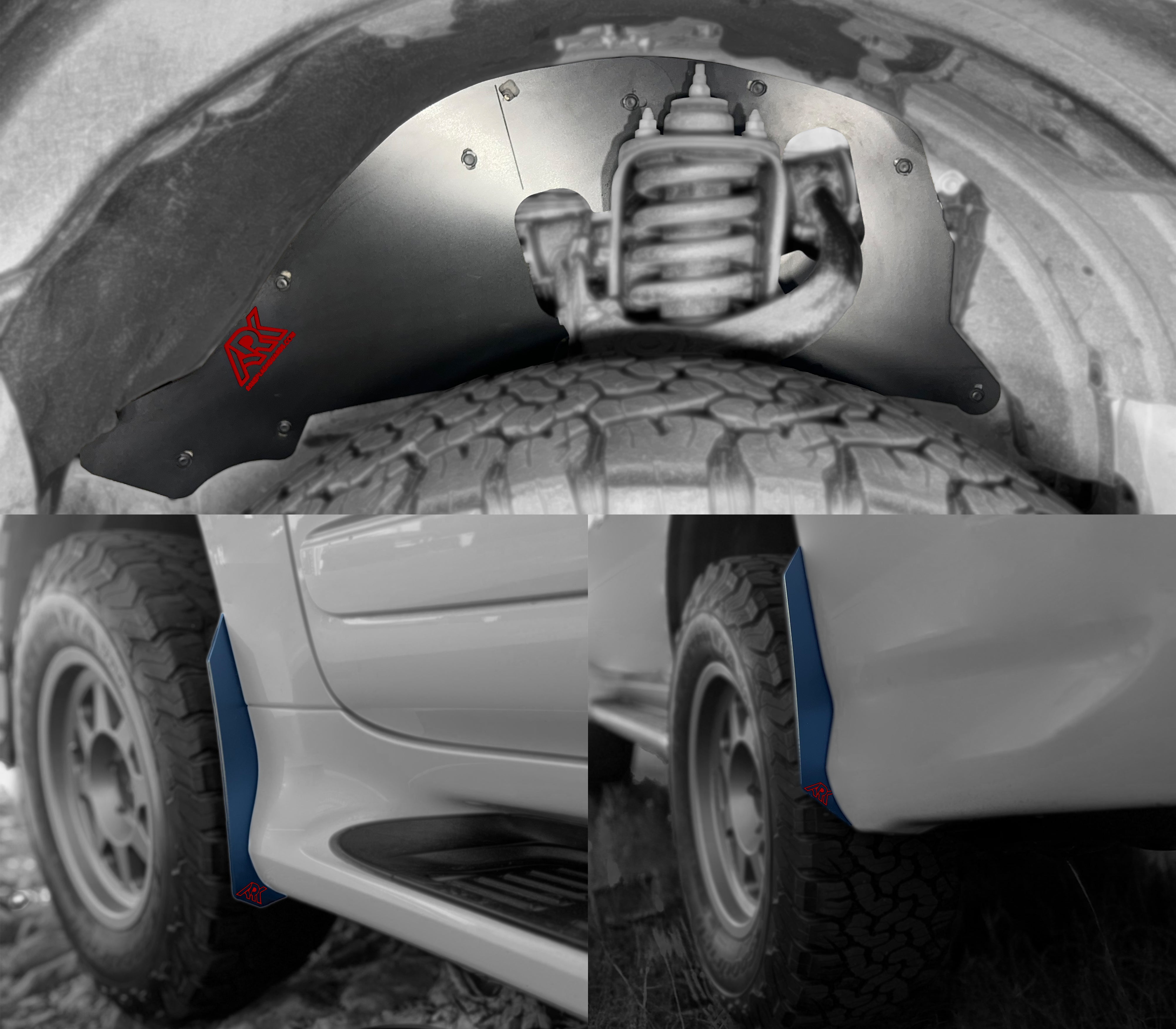 Lexus GX 460 TriXpoly splash guards and micro deletes showcasing durable protection for offroad adventures.