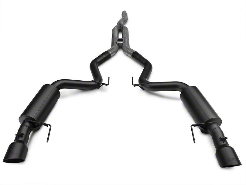 MBRP Black Series Cat-Back Exhaust w/ Y-Pipe - Street Version (2015-2023 Mustang EcoBoost)