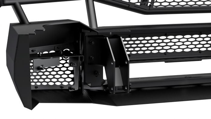 Ranch Hand Midnight Front Bumper With Grille Guard 10-23 Ram 6.7L Cummins 2500/3500
