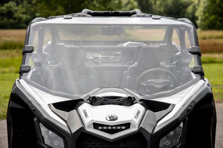 Rough Country LED LIGHT COWL MOUNT | 6" BLACK SLIMLINE | CAN-AM MAVERICK X3 (17-22)
