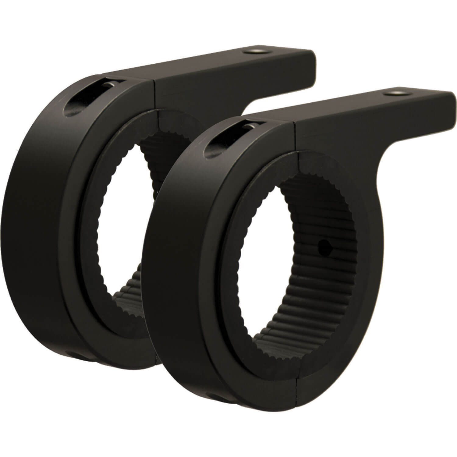 Pair of Black 2.50" Tube Frame Mounting Clamp (For M10 Mounting Bolt)