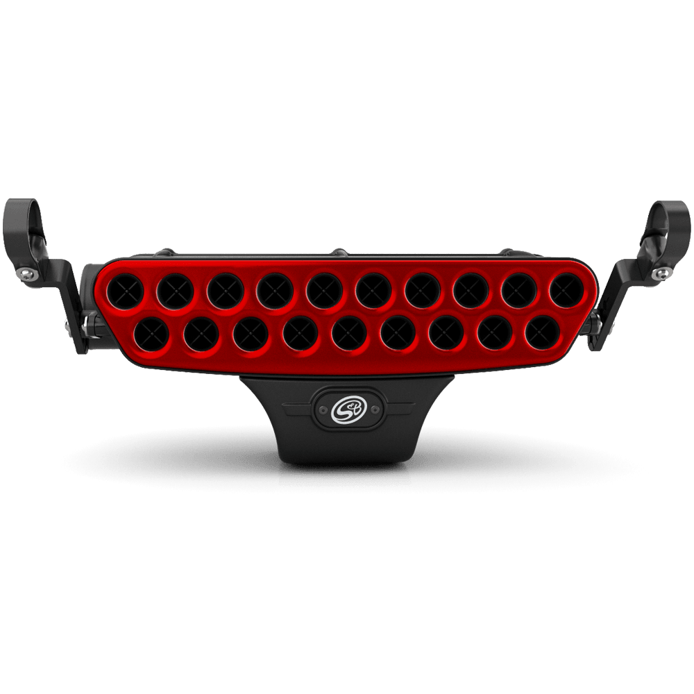Stainless Steel Faceplate (Red) - V1 Particle Separator Only - S&B
