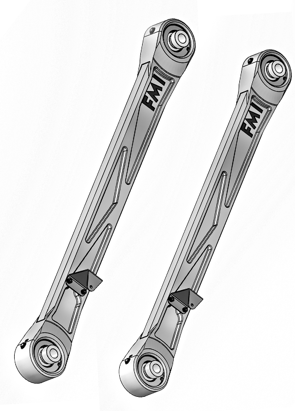 2024 Ranger Raptor rear lower billet aluminum suspension arms featuring Ultra-Flex joints for enhanced performance and durability.