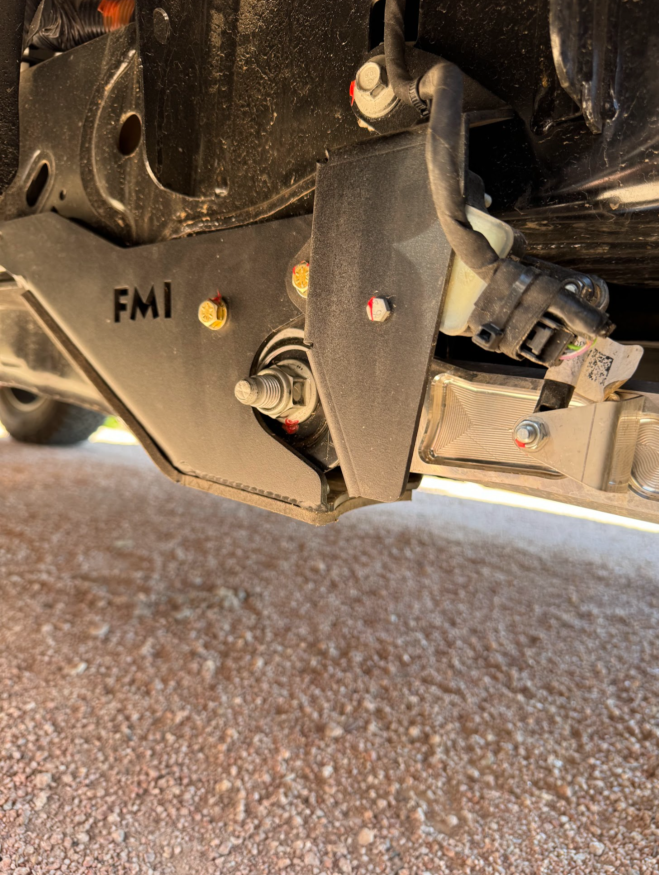 Rear suspension travel sensor protection guard for 2024+ Ranger Raptor, designed for durability and enhanced off-road performance.