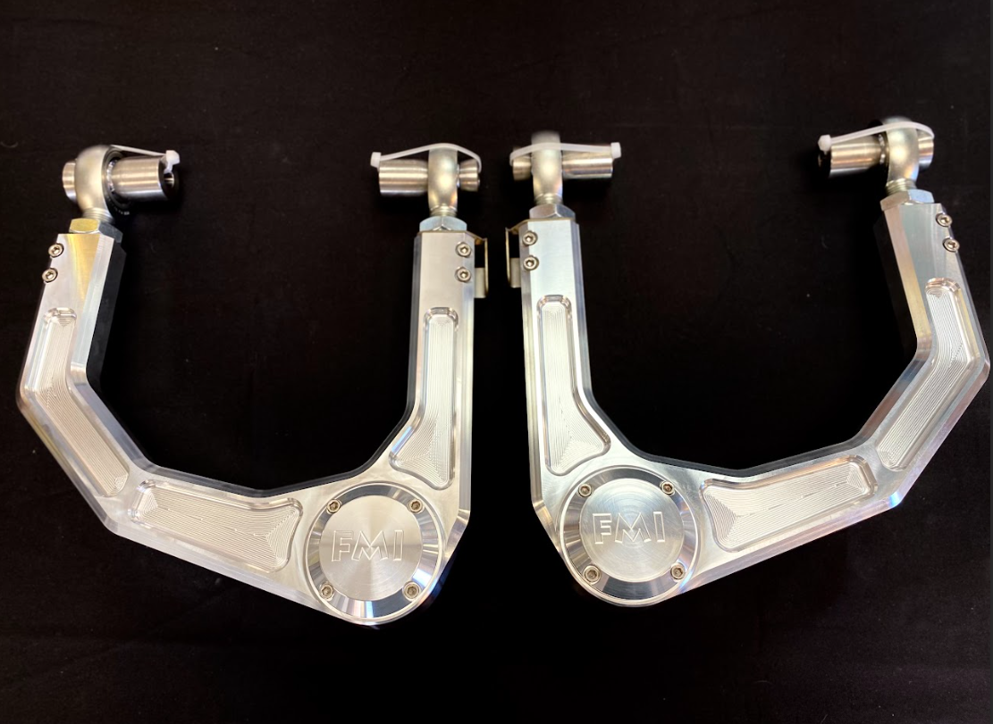 Billet upper control arm kit for 2024 and newer Ranger Raptor, designed for stock length applications.
