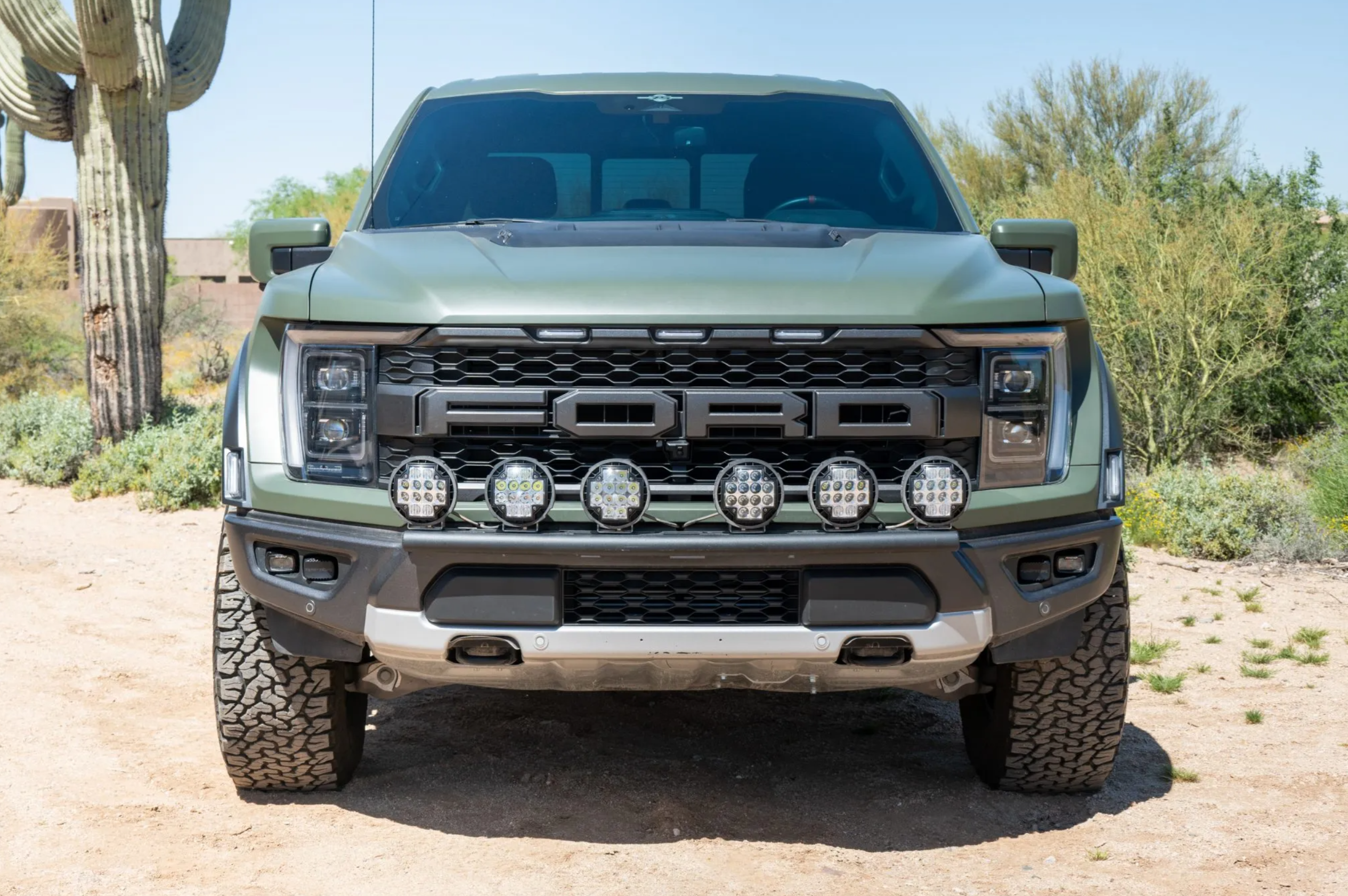 Gen 3 Raptor Front Light Mount Kit (stock bumper) - Use Any Light