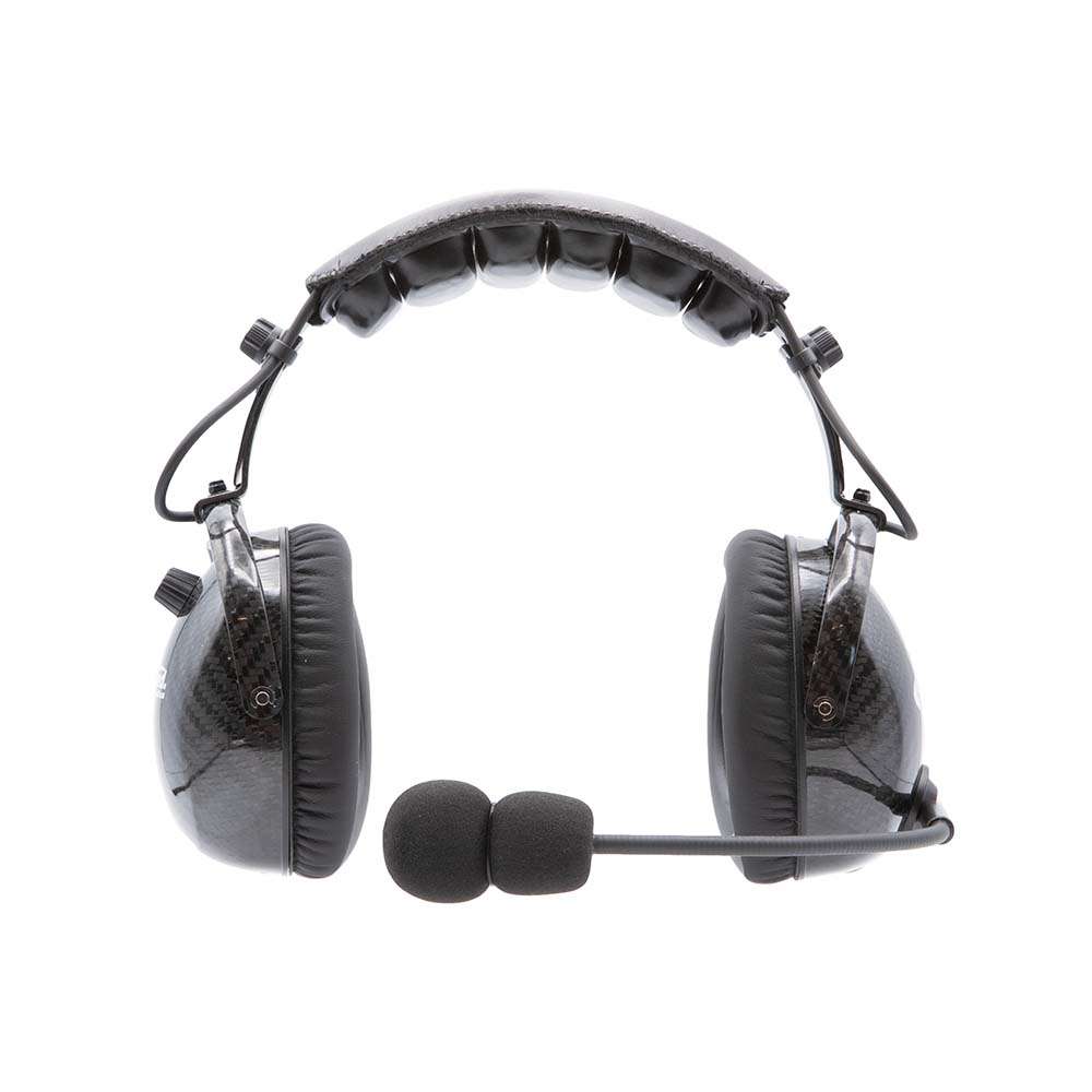 AlphaBass headset with OFFROAD cable featuring padded ear cups and a flexible microphone for clear communication in offroad environments.