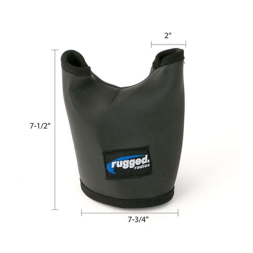 Baja Boot Offroad mobile radio and intercom weather guard protection in black, designed for durability and fit.