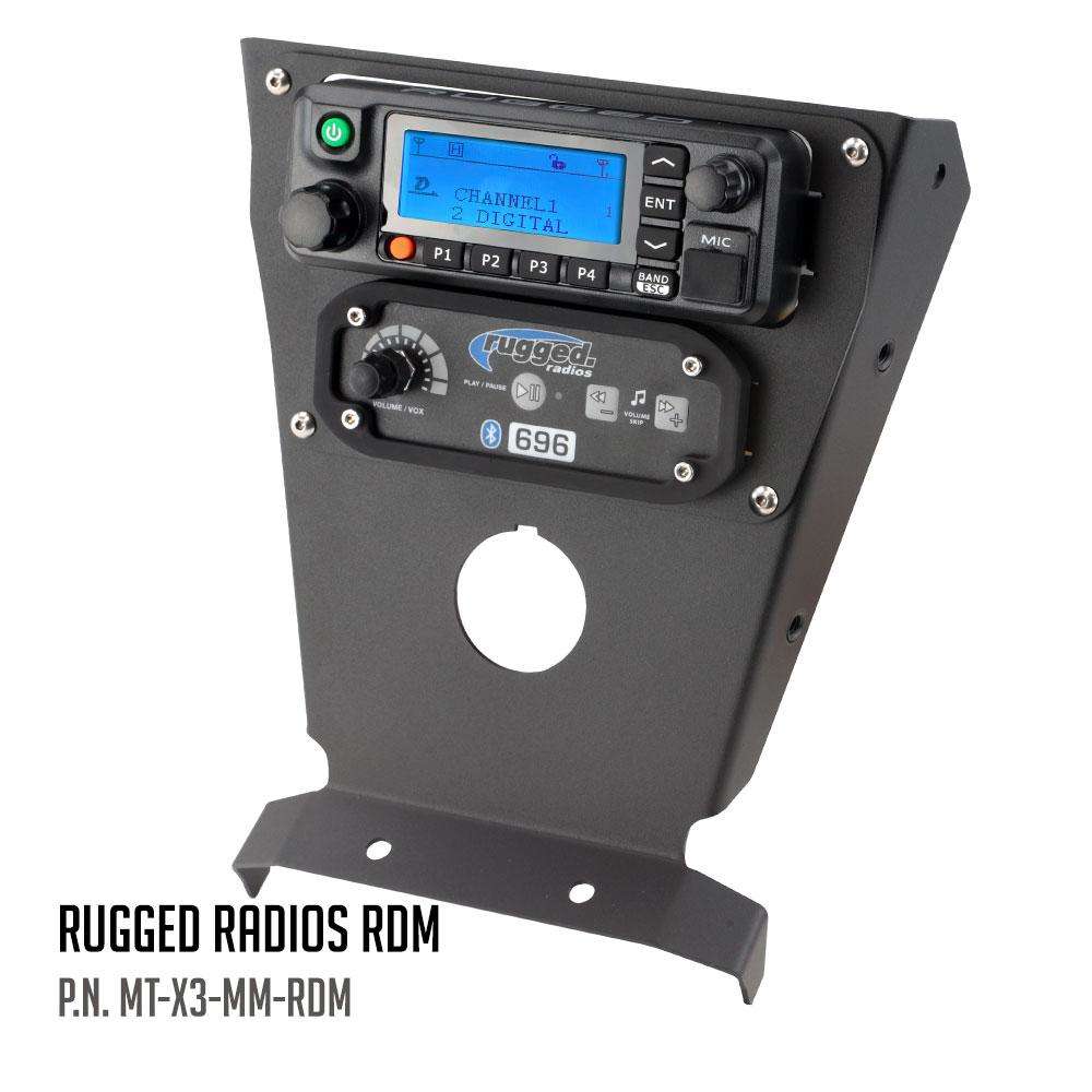 Can-Am X3 Multi Mount Kit for Rugged UTV Intercoms and Radios - Kenwood TK7360