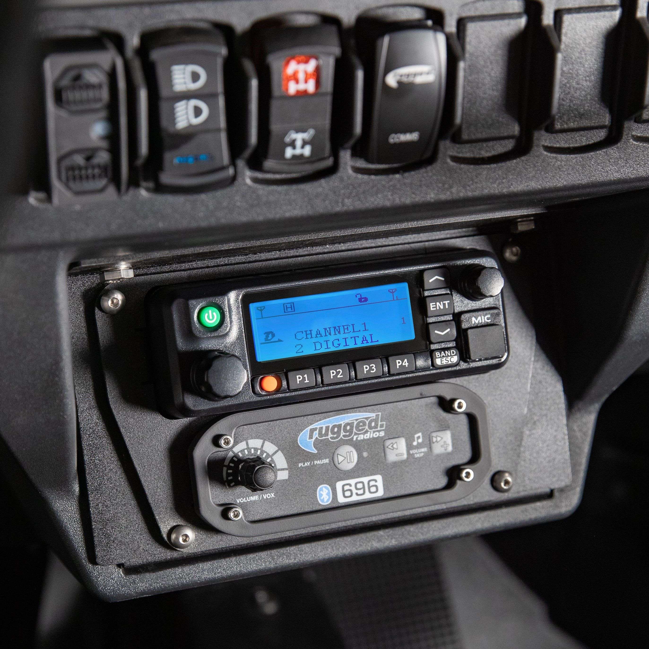 Polaris XP1 Mount Kit for Rugged Radios and Intercom - Kenwood TK7360