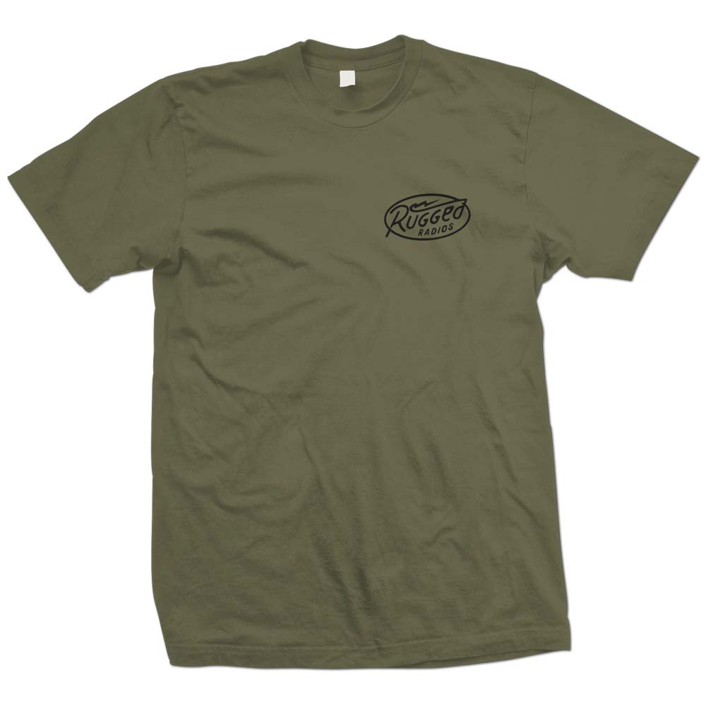Rugged Radios BOLT T-Shirt - Green - Small