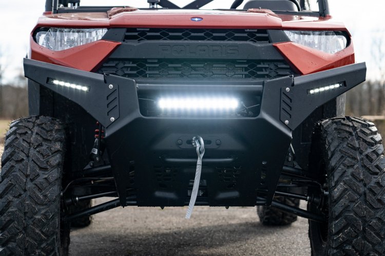 Rough Country BUMPER WINGS 6" BLACK SLIMLINE LED PAIR | POLARIS RANGER 1000 (13-21)