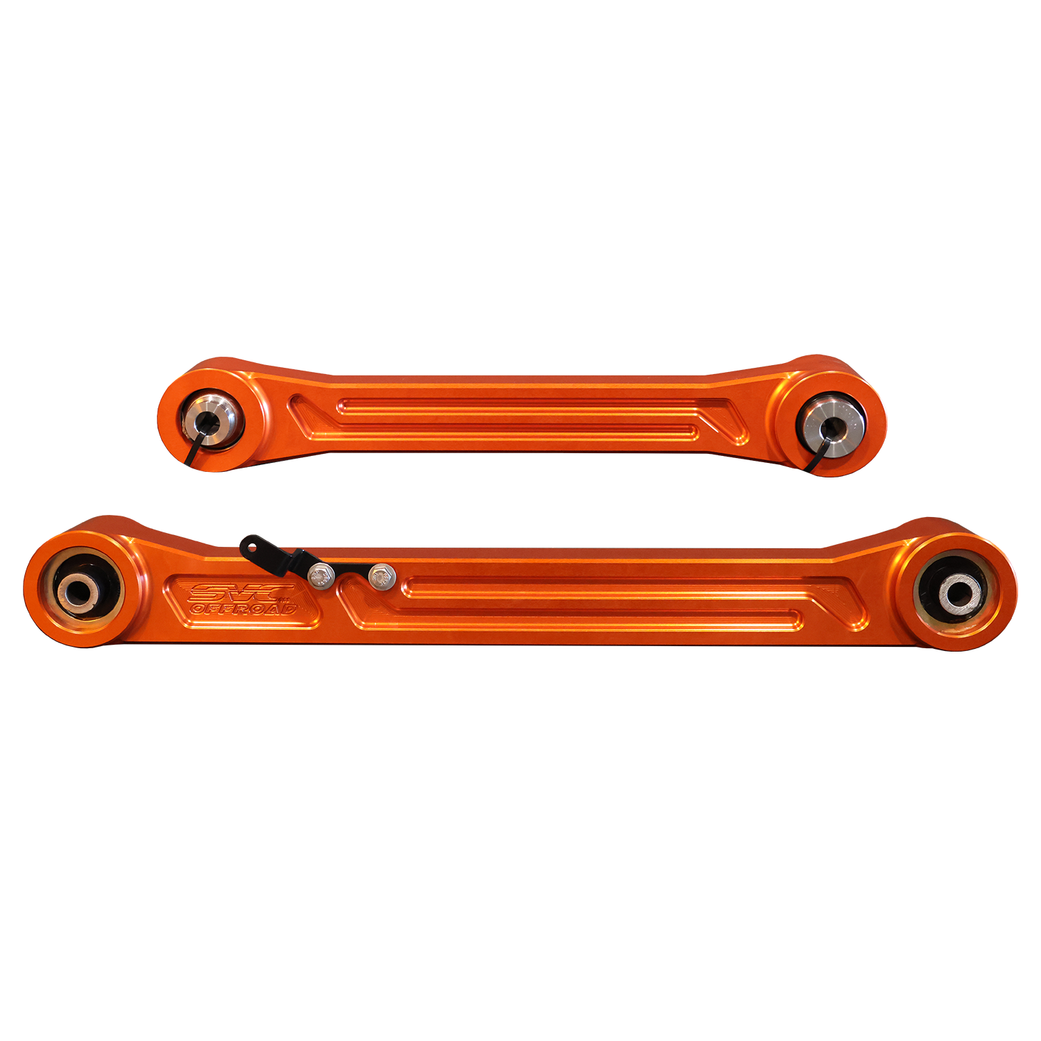 2021+ Rear Bronco Links in vibrant orange, designed for enhanced performance and durability in offroad applications.
