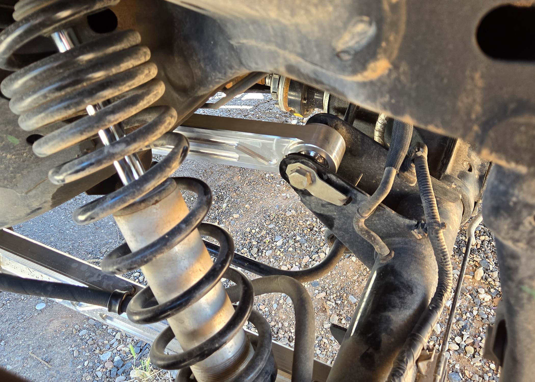 2021+ Rear Bronco Links showcasing suspension components and installation details for enhanced off-road performance.
