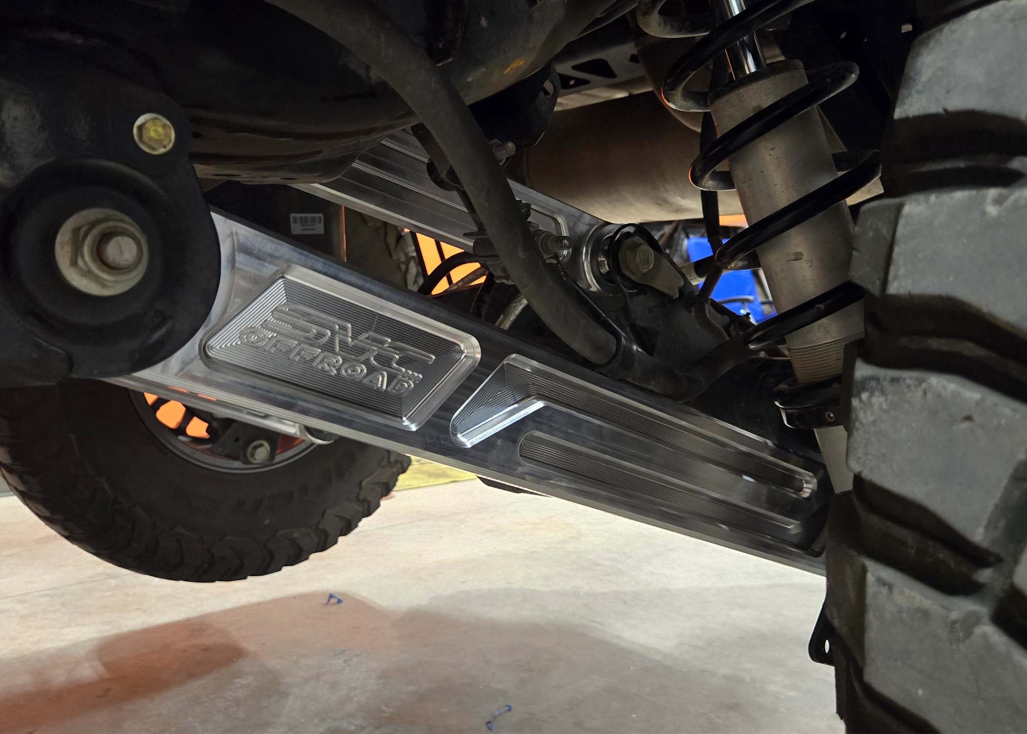 2021 and newer Bronco rear links showcasing durable aluminum construction and advanced suspension design for offroad performance.