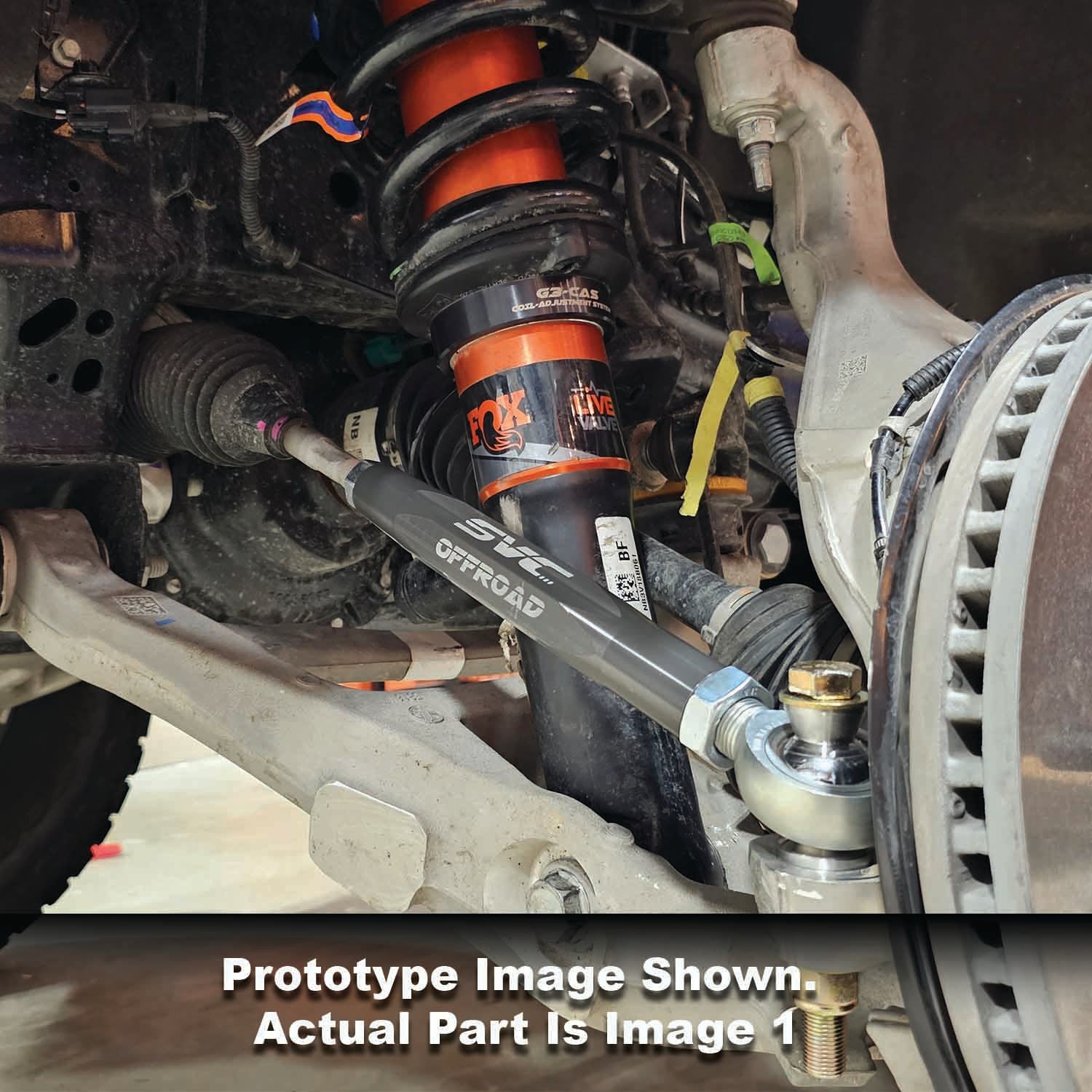 2021+ Bronco Raptor CAS system showcasing suspension components and shock absorber for offroad performance.