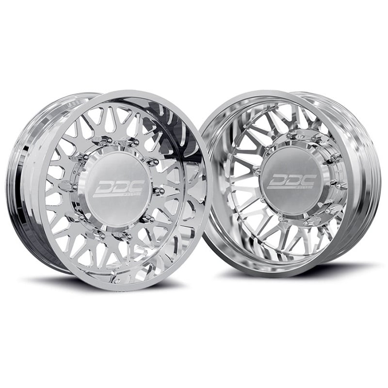 DDC Wheels Forged Mesh 22"x8.25" Wheel Set for 05-23 F-350 for 11-14 F-450 for 19-24 Ram 3500 Dually