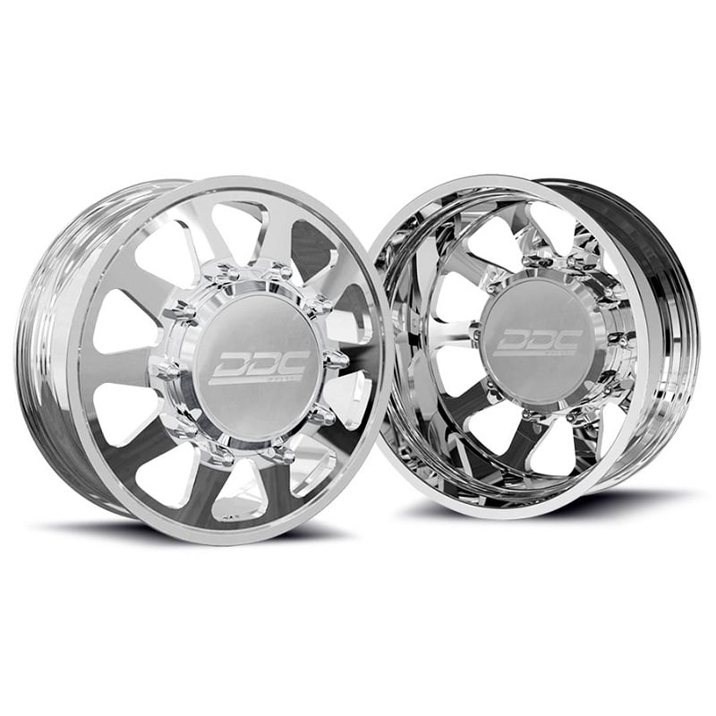 DDC Forged The Ten Polished 20"x 8.25" Wheels 05-10 F-450/550 | 15-23 F-450 | 08-24 Ram 4500/5500