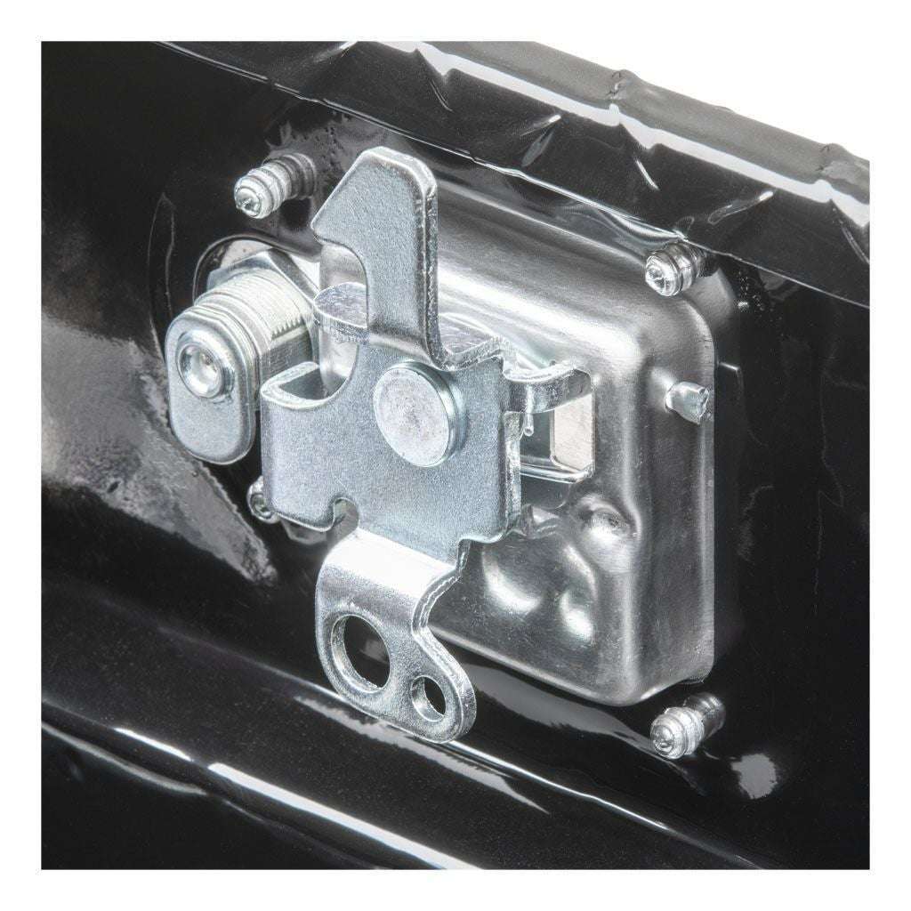 UWS Gloss Black Aluminum 34" Trailer Tongue Box with Low Profile Model TBV-34-LP-BLK