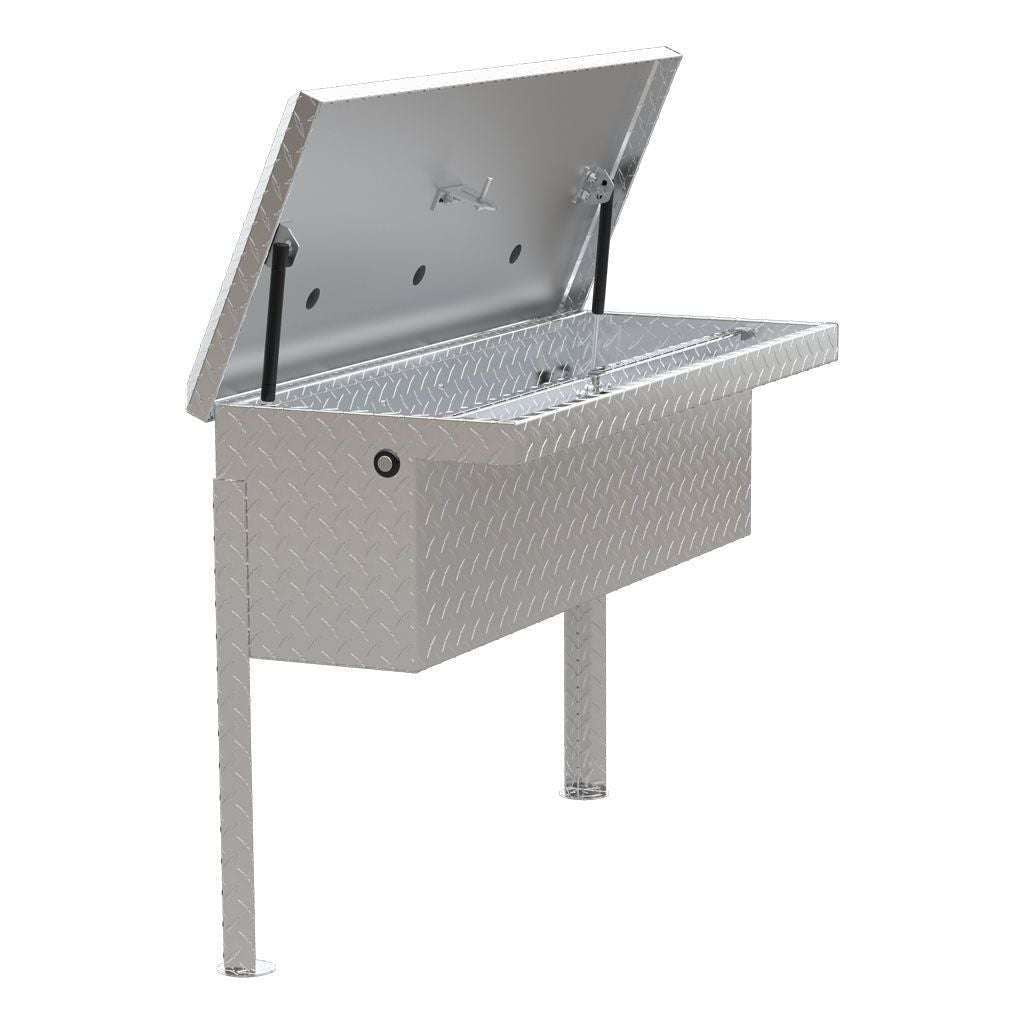 UWS Bright Aluminum 36" Truck Side Tool Box with Low Profile Model TBSM-36-LP