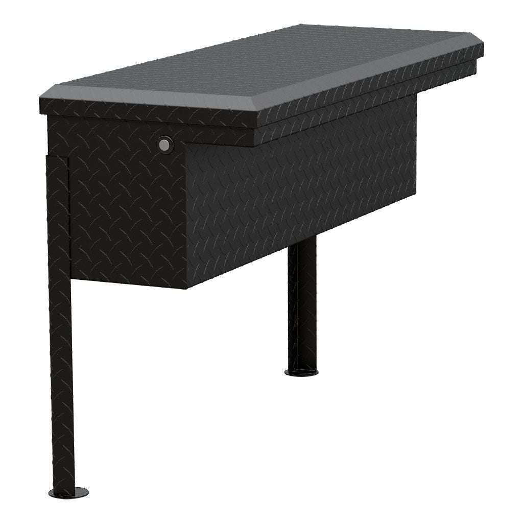 UWS Matte Black Aluminum 36" Truck Side Tool Box - Low Profile Model TBSM-36-LP-MB