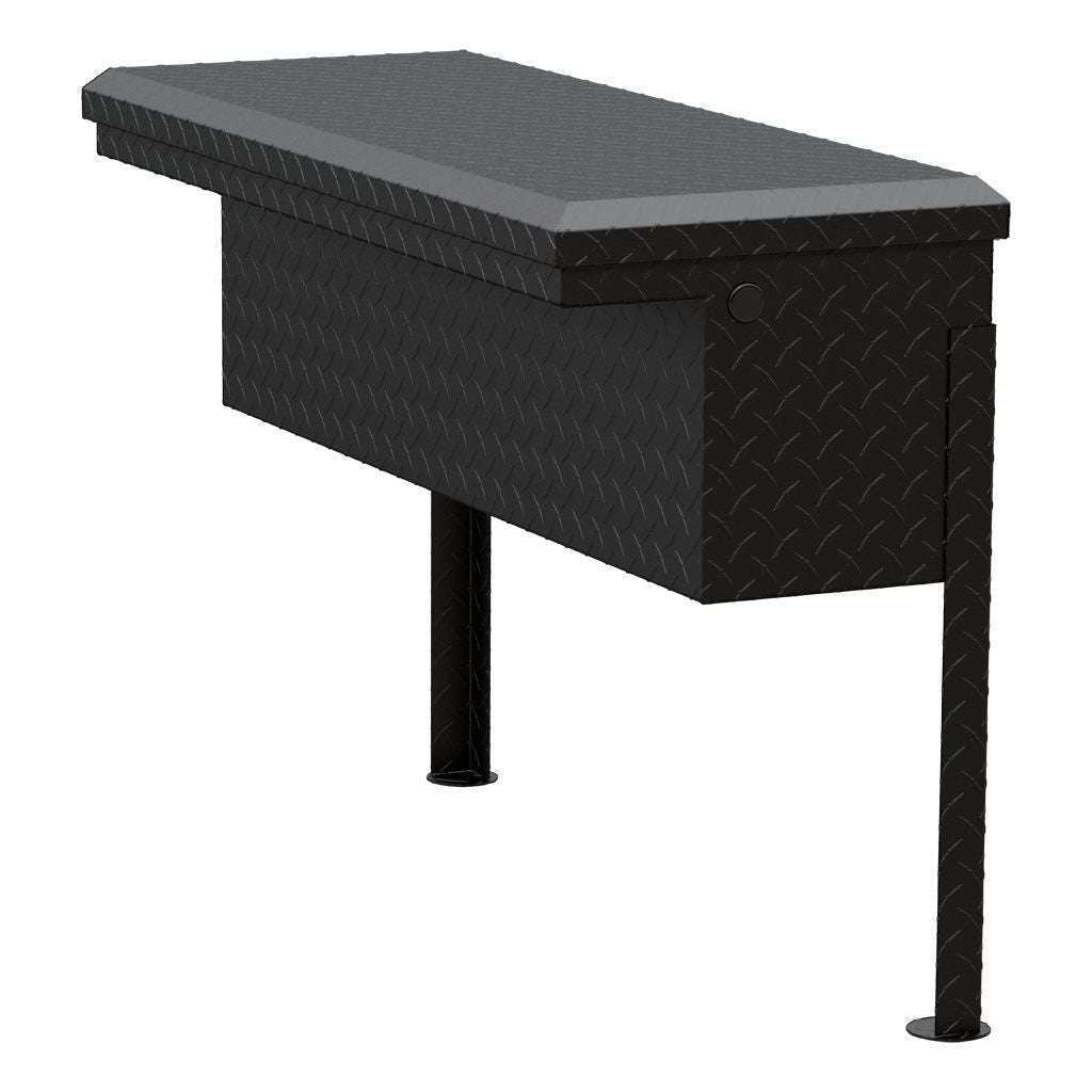 UWS Matte Black Aluminum 36" Truck Side Tool Box - Low Profile Model TBSM-36-LP-MB