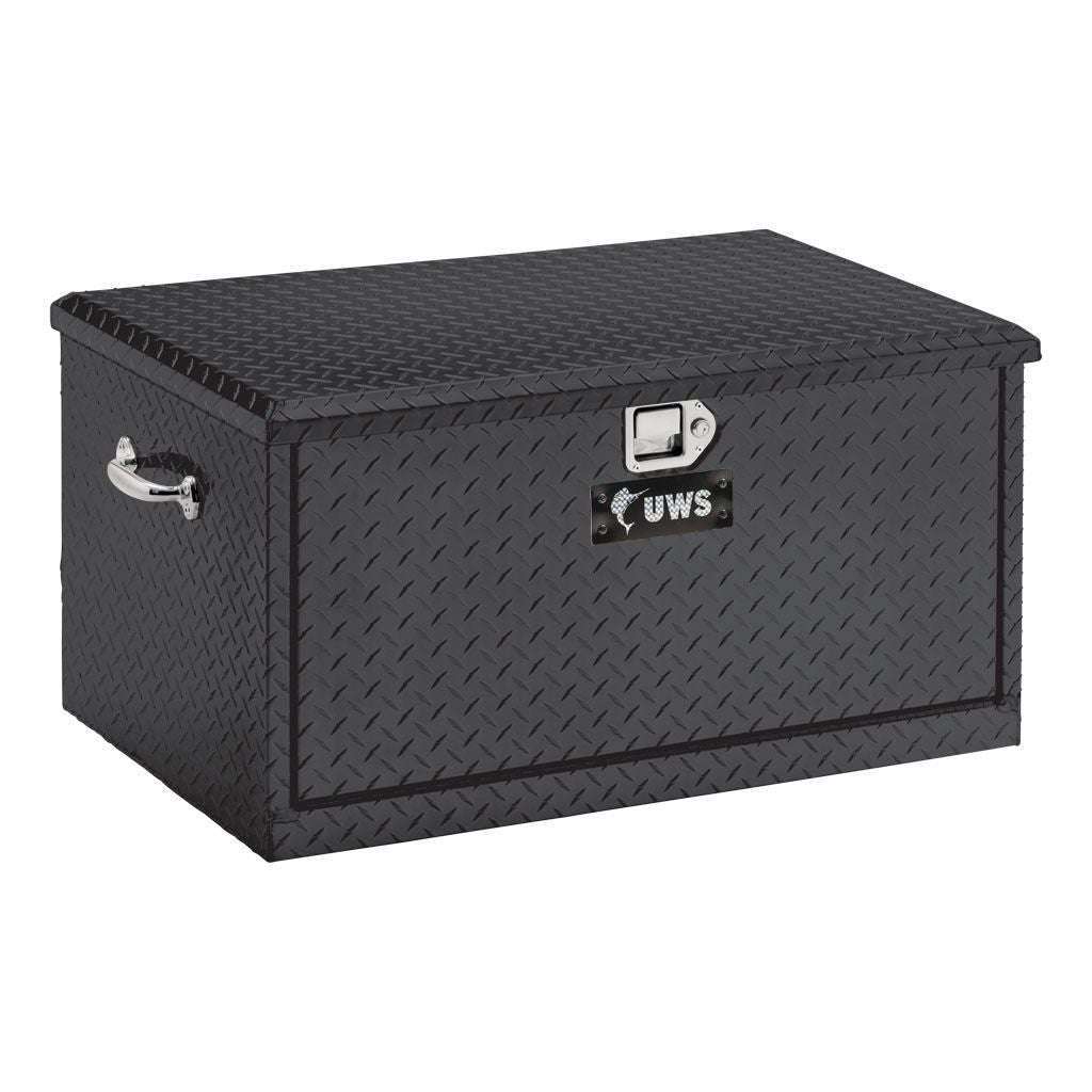 UWS Gloss Black Aluminum 38" Utility Chest Box with Drawers Model TBC-38-DS-BLK