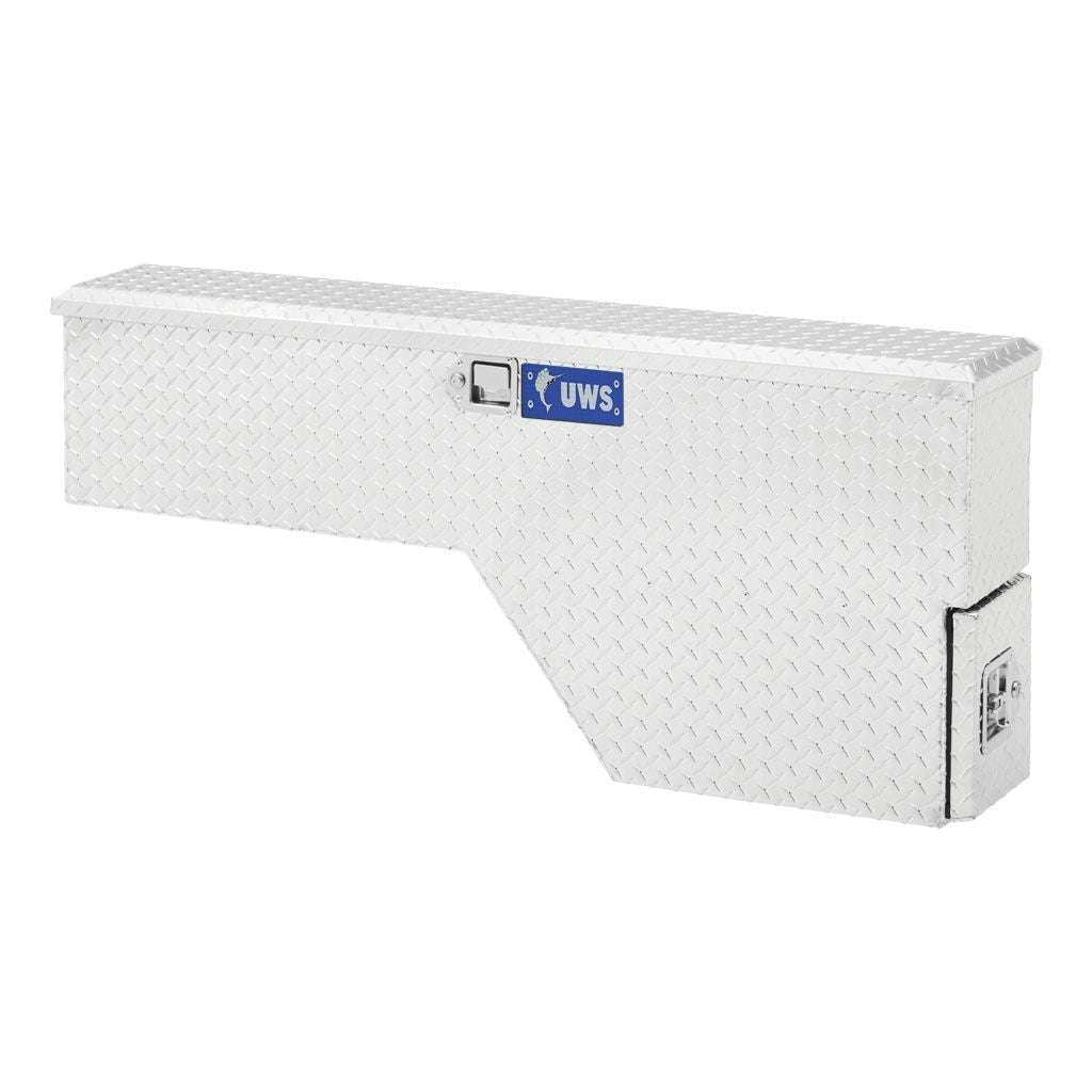 UWS Bright Aluminum 48" Driver-Side Wheel Well Tool Box Model FW-48-DS-D