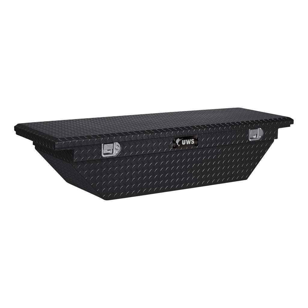 UWS 60" Angled Truck Tool Box - Low Profile Model TBS-60-A-LP-BLK
