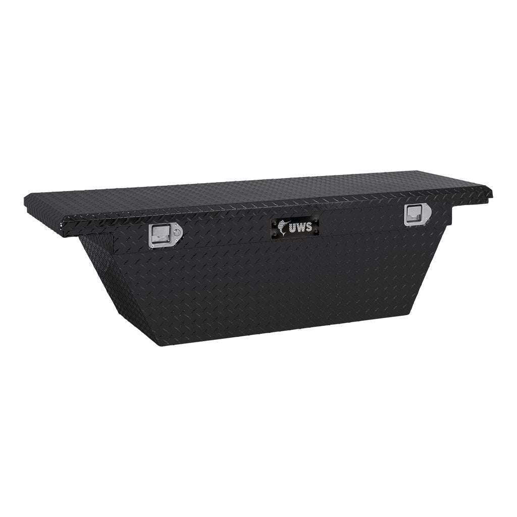 UWS 60" Deep Angled Truck Tool Box, Low Profile (LTL Shipping Only) Model TBSD-60A-LP-BLK