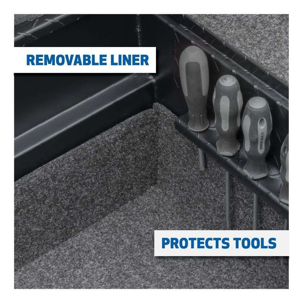 UWS Secure Lock Tool Box, Low Profile, Rail Model SLD69-A-LP-MB-R