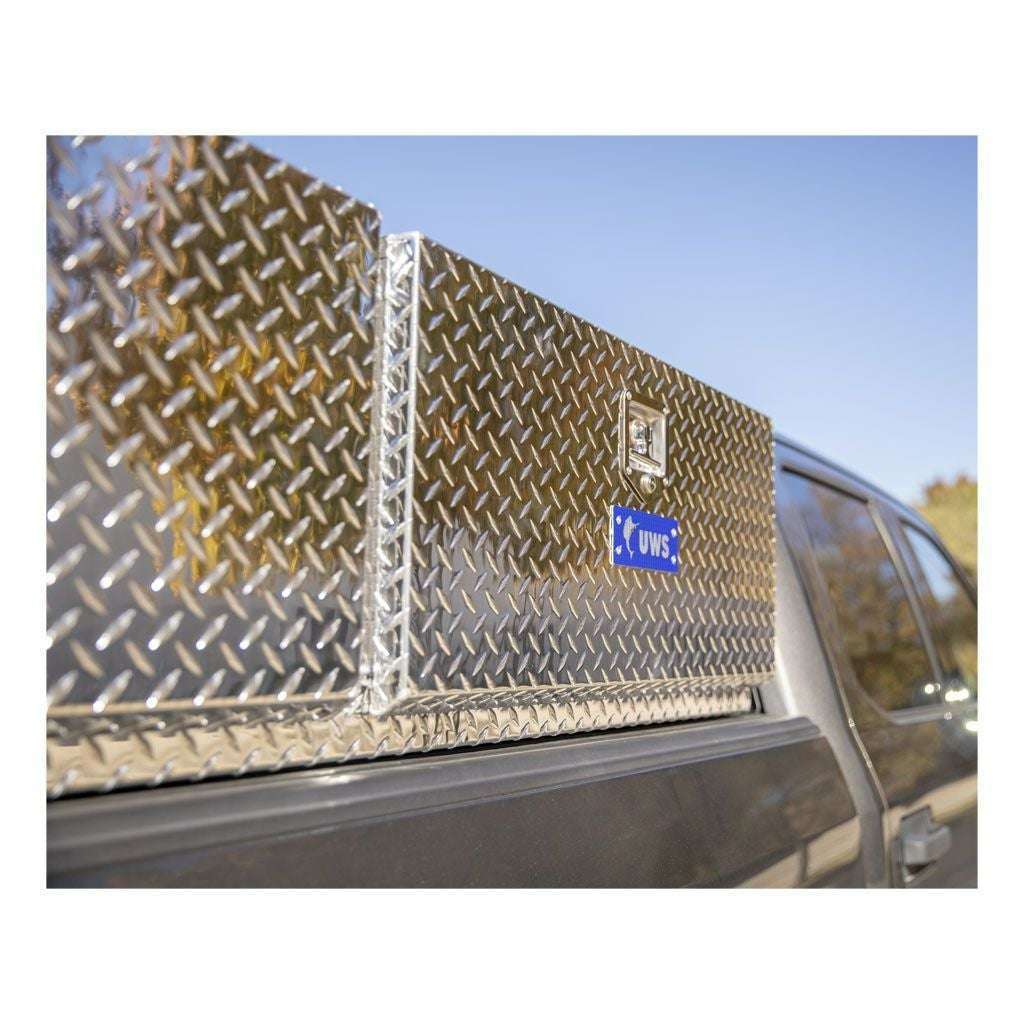 UWS Bright Aluminum 96" Double-Door Topside Truck Tool Box Model TBTS-96