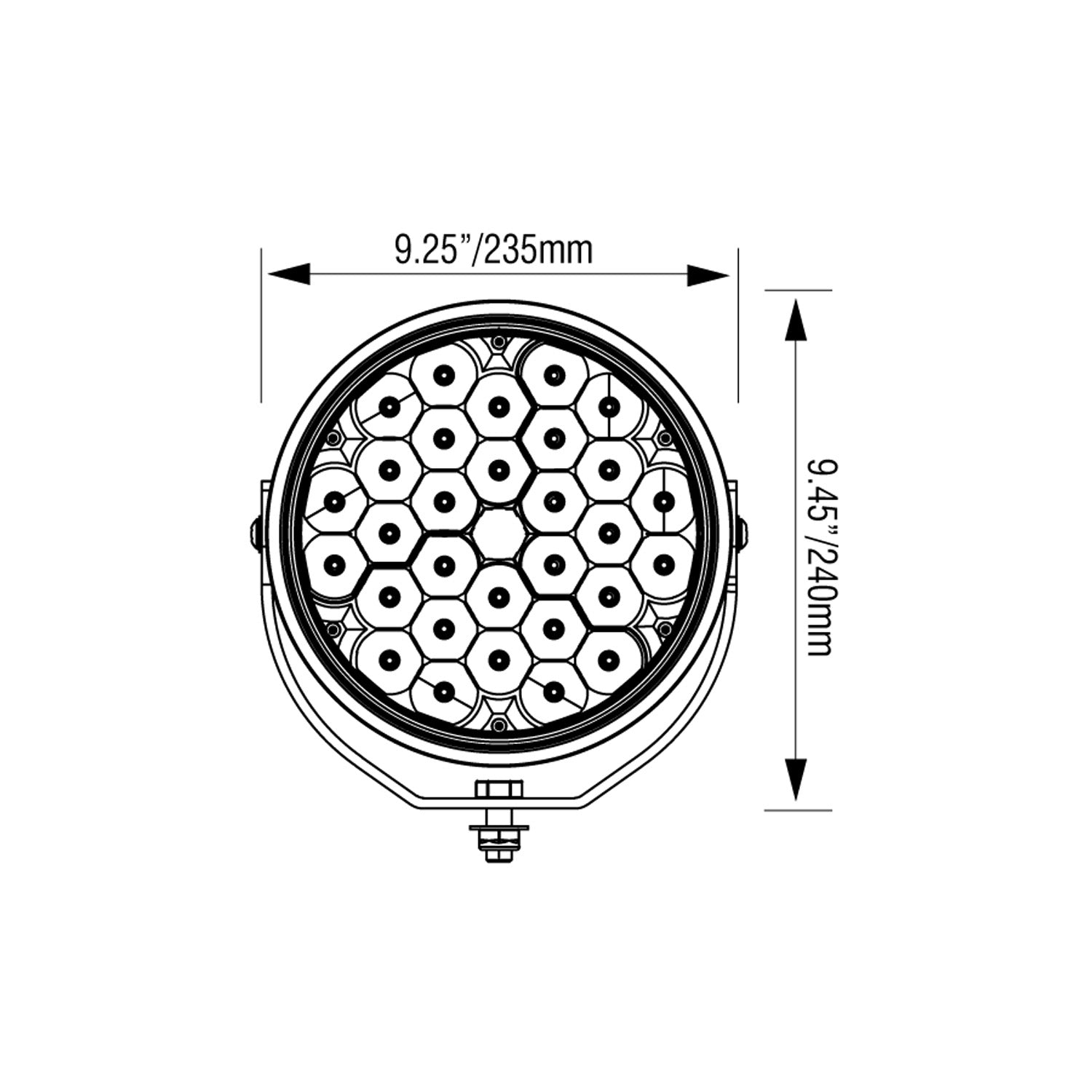 8.7" VL-Series Offroad Driving Light Kit