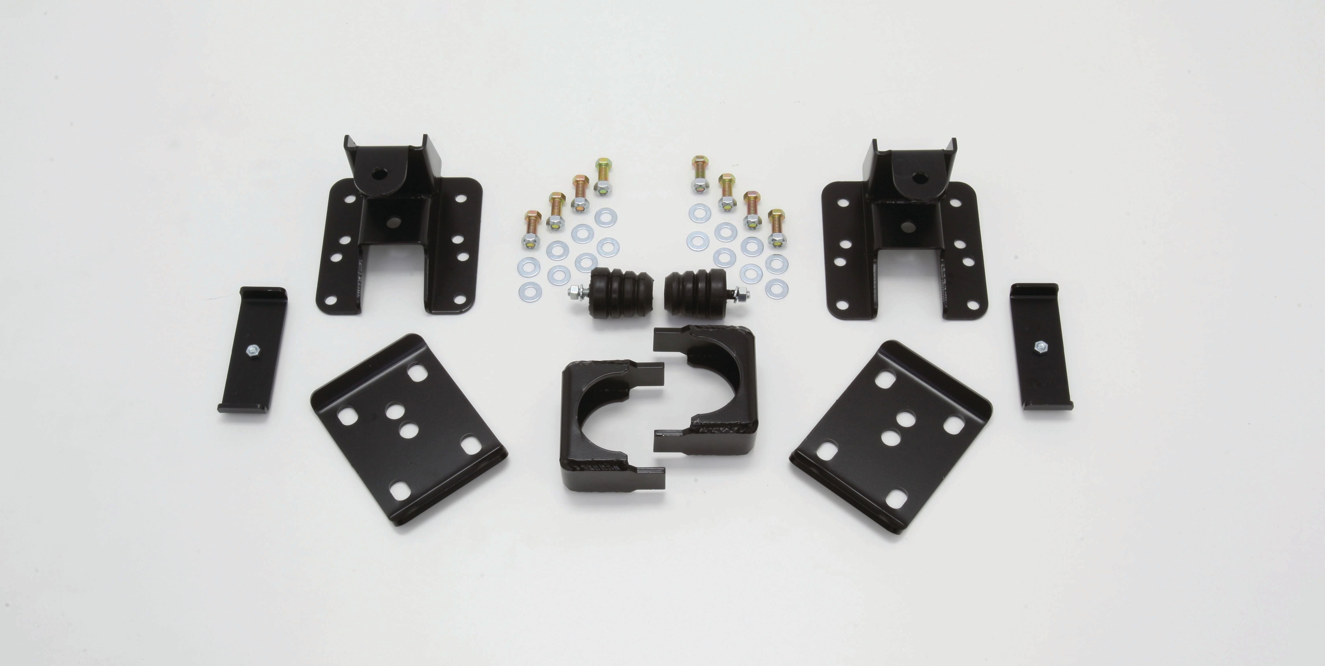 WH4REAR 2004-06 SILVERADO, 2WD/4WD, 4"- 5" Rear Kit ONLY (Flip Kit, Hangers, & Bump Stops)