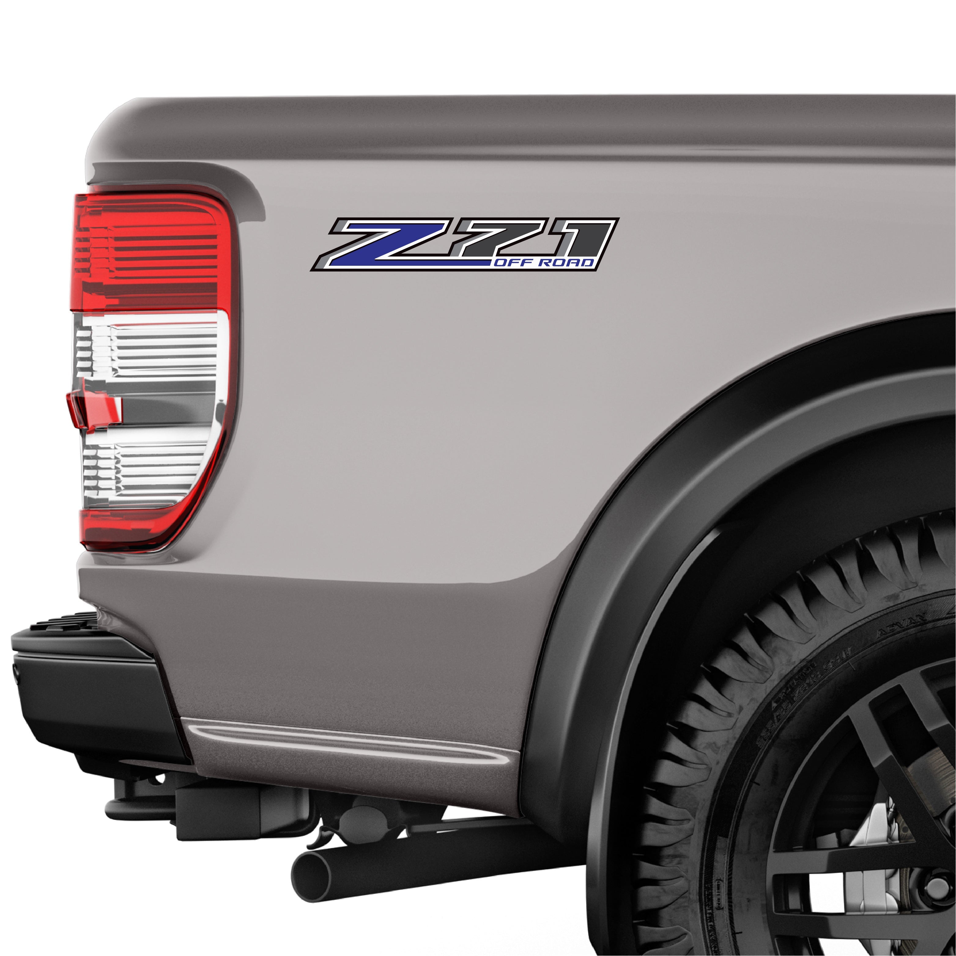 Z71 Offroad Truck Decals Blue - 2014-2018 Bedside Stickers