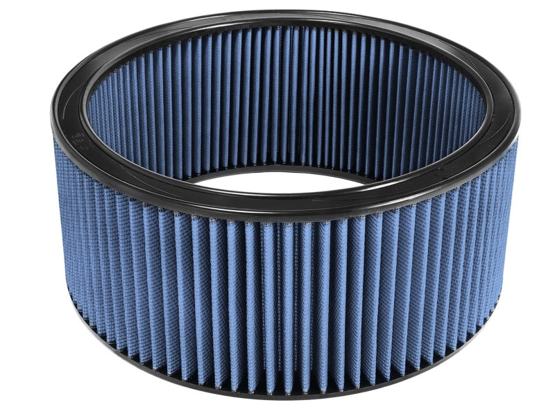 aFe MagnumFLOW Air Filter with a 14-inch outer diameter, 12-inch inner diameter, and 6-inch height for improved airflow.