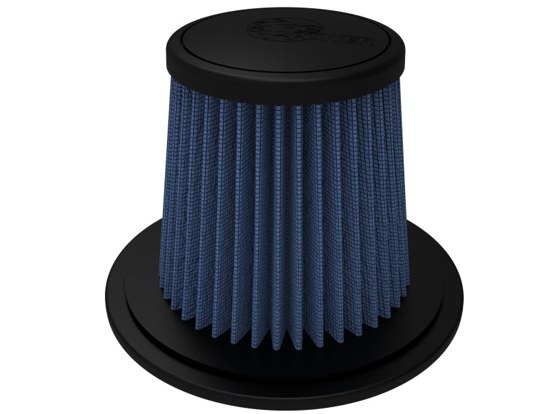 aFe MagnumFLOW Air Filter designed for 1996-1998 Ford Explorer V8 and V6 models, featuring a blue pleated design for enhanced airflow.