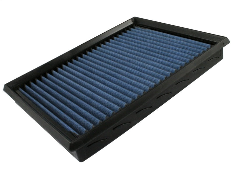 aFe MagnumFLOW Air Filter for Ford F-150 04-08 V8-5.4L, featuring a blue filter media and durable frame for enhanced airflow.