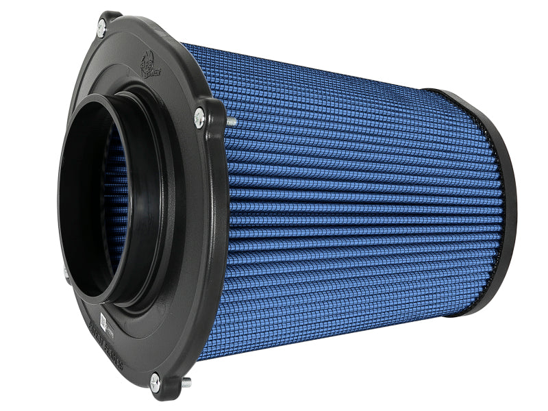 aFe Quantum Pro-5 R air filter with inverted top, 5-inch flange and 8-inch height, designed for enhanced airflow and filtration.