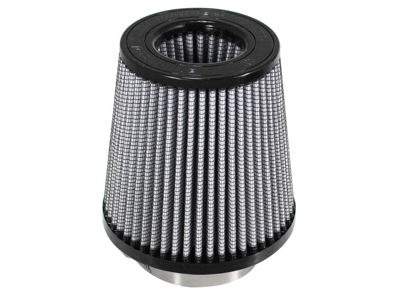 aFe MagnumFLOW Air Filter with a conical design, featuring a black top and pleated filter media for enhanced airflow.